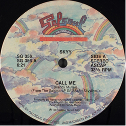 Skyy Call Me Vinyl 12" USED