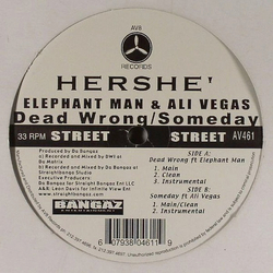 Hershe' / Elephant Man / Ali Vegas Dead Wrong / Someday Vinyl 12" USED