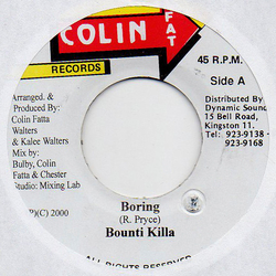 Bounty Killer Boring Vinyl 7" USED