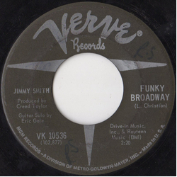Jimmy Smith Funky Broadway Vinyl 7" USED