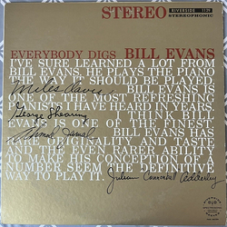 The Bill Evans Trio Everybody Digs Bill Evans Vinyl LP USED
