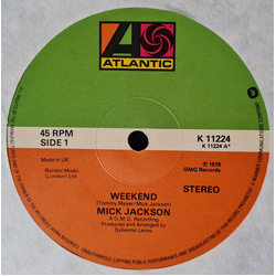 Mick Jackson Weekend Vinyl 12" USED