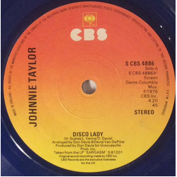 Johnnie Taylor Disco Lady / Somebody's Gettin' It Vinyl 7" USED