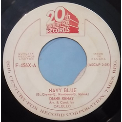 Diane Renay Navy Blue Vinyl 7" USED