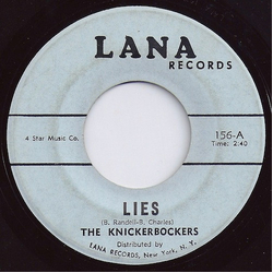 The Knickerbockers Lies / The Coming Generation Vinyl 7" USED