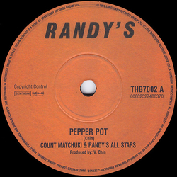 Count Machuki / Winston Samuels Pepper Pot / Lick It Back Vinyl 7" USED