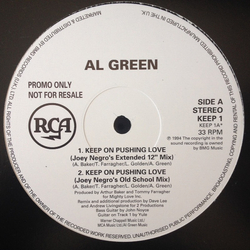 Al Green Keep On Pushing Love Vinyl 12" USED