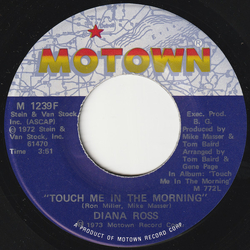 Diana Ross Touch Me In The Morning Vinyl 7" USED
