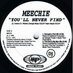 Meechie You'll Never Find Vinyl 12" USED