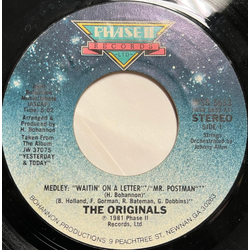 The Originals Medley: "Waitin' On A Letter" / "Mr. Postman" Vinyl 7" USED