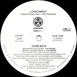 Londonbeat Come Back Vinyl 12" USED