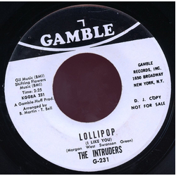 The Intruders Lollipop (I Like You) Vinyl 7" USED