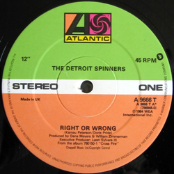Spinners Right Or Wrong / I'll Be Around Vinyl 12" USED