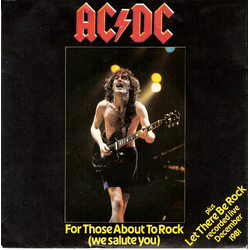 AC/DC For Those About To Rock (We Salute You) Vinyl 7" USED