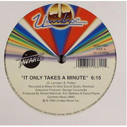 Tavares It Only Takes A Minute / Just An Illusion Vinyl 12" USED