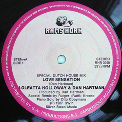 Loleatta Holloway / Dan Hartman Love Sensation Vinyl 12" USED