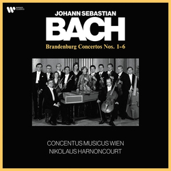 Johann Sebastian Bach; Concentus Musicus Wien; Nikolaus Harnoncourt Brandenburg Concertos Nos. 1-6 2xLP Album Comp - USED
