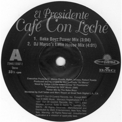 El Presidente (3) Café Con Leché Vinyl 12" USED