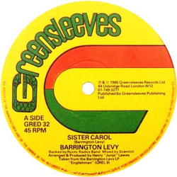Barrington Levy / Errol Scorcher Sister Carol / Put On Me Clarks Vinyl 12" USED