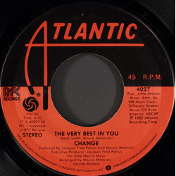 Change The Very Best In You Vinyl 7" USED