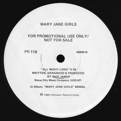 Mary Jane Girls All Night Long Vinyl 12" USED