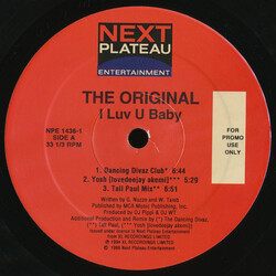 The Original I Luv U Baby USED VINYL 12INCH 33 S RPM PROMO
