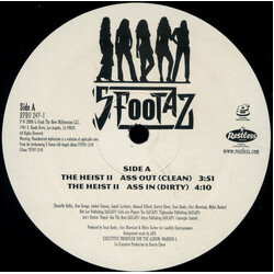 Da 5 Footaz The Heist II USED VINYL 12INCH 33 S RPM PROMO