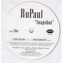 RuPaul Snapshot USED VINYL 12INCH PROMO 33 S RPM