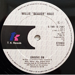 Willie Hale Groove On Vinyl 12" USED