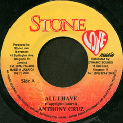 Anthony Cruz All I Have Vinyl 7" USED