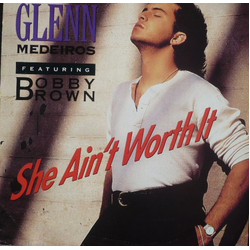 Glenn Medeiros / Bobby Brown She Ain't Worth It Vinyl 12" USED