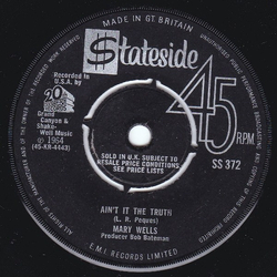 Mary Wells Ain't It The Truth Vinyl 7" USED