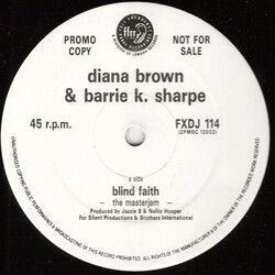 Diana Brown & Barrie K Sharpe Blind Faith USED VINYL 12INCH PROMO 45 RPM