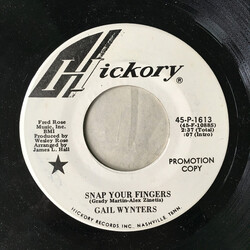 Gail Wynters Snap Your Fingers / Going Out Of My Head USED VINYL 7INCH 45 RPM PROMO