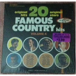 Various 20 Famous Country Hits Volume 4 Vinyl LP USED