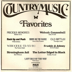 Various Country Music Favorites Vinyl LP USED