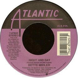 Bette Midler Night And Day Vinyl 7" USED