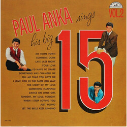 Paul Anka Paul Anka Sings His Big 15 Volume 2 Vinyl LP USED