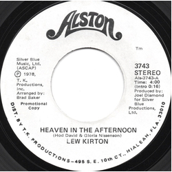 Lew Kirton Heaven In The Afternoon Vinyl 7" USED