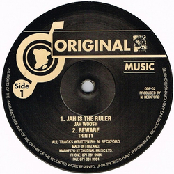 Jah Woosh / Trinity (4) Jah Is The Ruler  / Beware Vinyl 12" USED