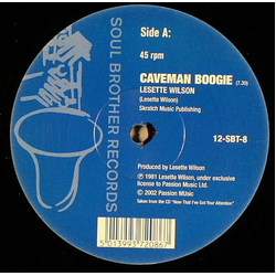 Lesette Wilson Caveman Boogie / Look Into Tomorrow Vinyl 12" USED