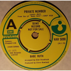 Babe Ruth Private Number Vinyl 7" USED