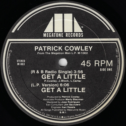 Patrick Cowley Get A Little Vinyl 12" USED