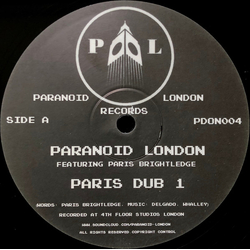 Paranoid London / Paris Brightledge Paris Dub 1 Vinyl 12" USED