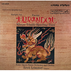 Giacomo Puccini / Birgit Nilsson / Renata Tebaldi / Jussi Björling / Giorgio Tozzi / Orchestra Del Teatro Dell'Opera Di Roma / Coro Del Teatro Dell'Op