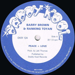Barry Brown / Toyan / Jah Thomas / The Roots Radics Peace + Love / Adapter Chapter Vinyl 12" USED