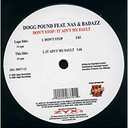Tha Dogg Pound / Nas / Bad Azz Don't Stop / It Ain't My Fault Vinyl 12" USED