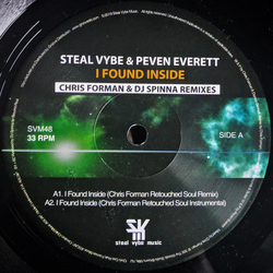 Steal Vybe / Peven Everett I Found Inside (Chris Forman & DJ Spinna Remixes) Vinyl 12" USED
