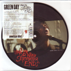 Green Day Wake Me Up When September Ends Vinyl 7" USED