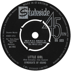 Syndicate Of Sound Little Girl Vinyl 7" USED